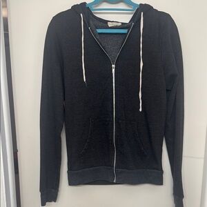 John Galt Gray Zip-Up Hoodie from Brandy Melville